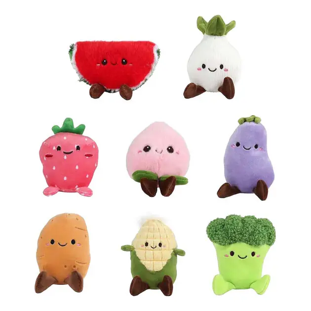 Aanbieding Fluffy Menu Groente en Fruit Pluche - 12-14cm