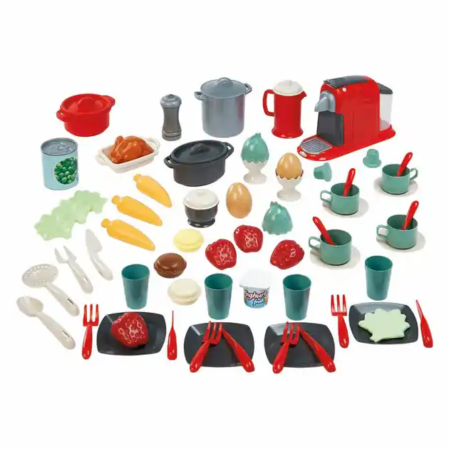 Shop Nu Ecoiffier 100% Chef Servies in Opbergbox - 70dlg.