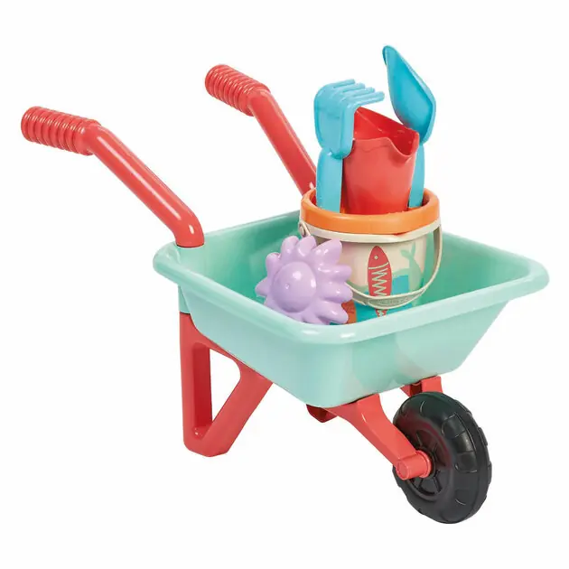 Ecoiffier Kruiwagen met Accessoires - 7dlg. Laatste Kans
