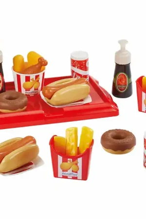 Ecoiffier 100% Chef Hot Dog Set - 25dlg. Tijdelijk Beschikbaar
