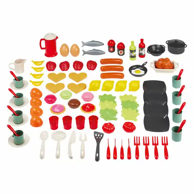 Ecoiffier 100% Chef Eten en Servies Set - 100dlg. Gratis Retour