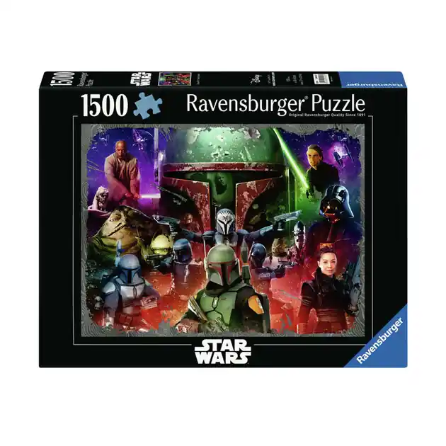 Weekendaanbieding Ravensburger Legpuzzel Star Wars Boba Fett Premiejager, 1500st.