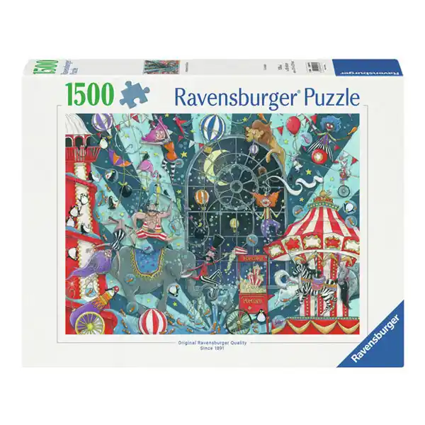 Ravensburger Legpuzzel Willkommen Beim Zirkus, 1000st. Gereduceerde Prijs