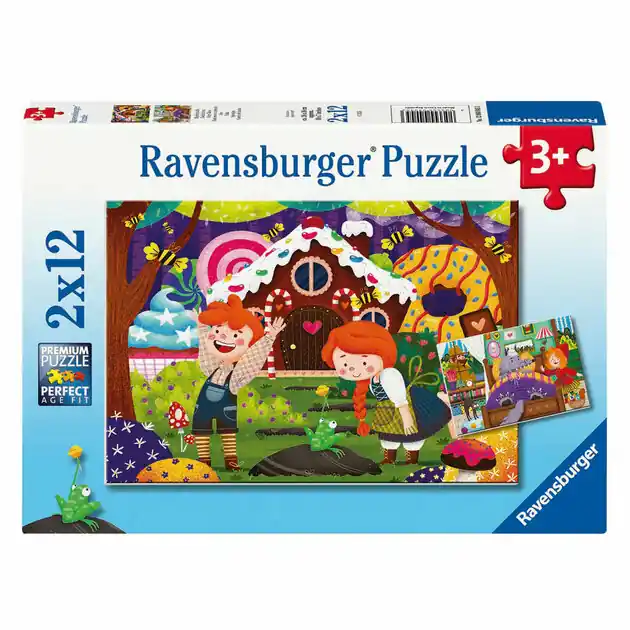 Goedkoop Ravensburger Legpuzzel Sprookjes, 2x12st.