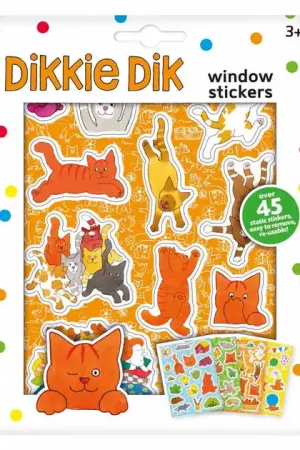 Dikkie Dik Raamstickers, 45dlg. Superprijs