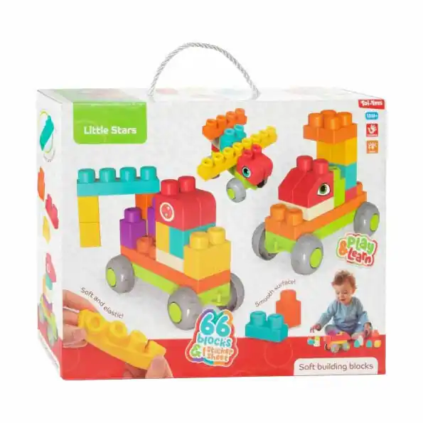 Betrouwbaar Little Stars Soft Bouwstenen - 66st.