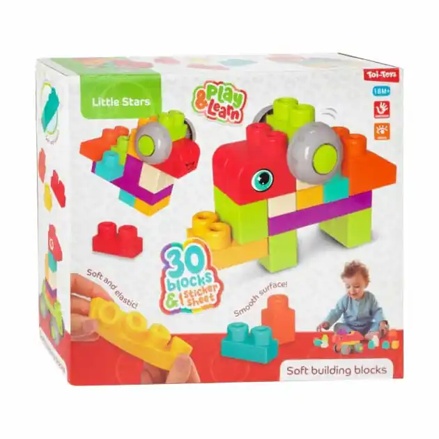 Little Stars Soft Bouwstenen - 30st. Beperkte Voorraad