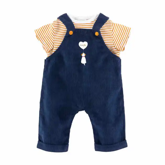 Favoriet Corolle T-Shirt en Marineblauw Overall, 36cm