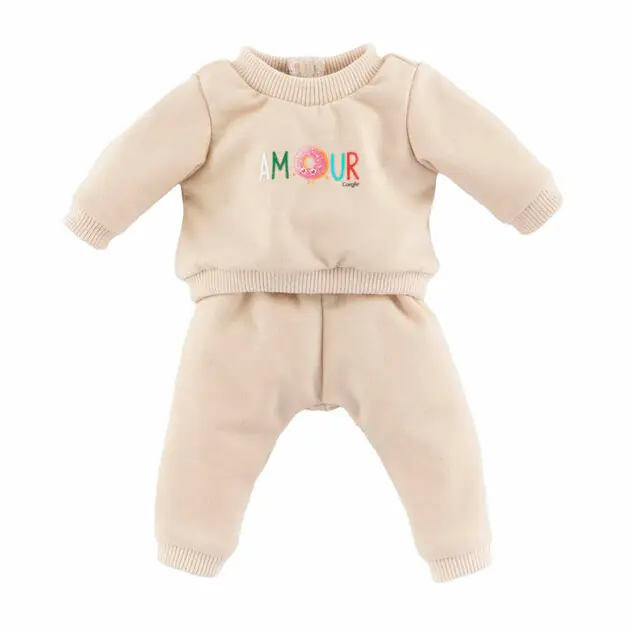 Gereduceerde Prijs Corolle Beige Trainingspak voor Babypop, 42cm