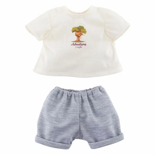 Corolle T-Shirt met Korte Broek Kleine Ontdekker - 36cm Must-Have