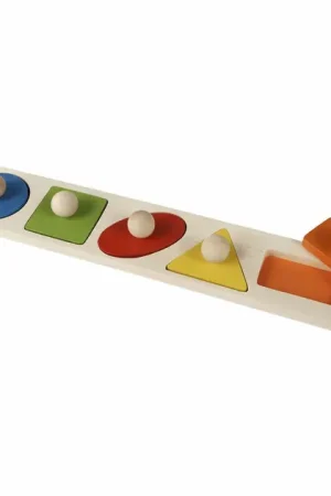 Beste Prijs Primi Passi - Houten Noppenplank Vormenpuzzel Groot