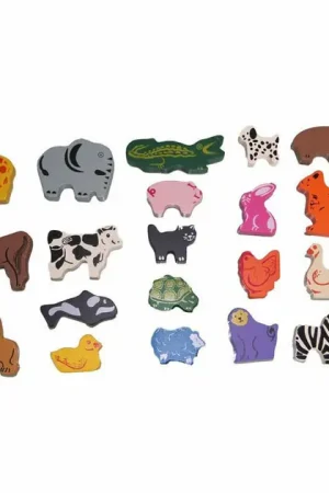 Fabrieksprijs Primi Passi - Houten Dieren Set - 60st