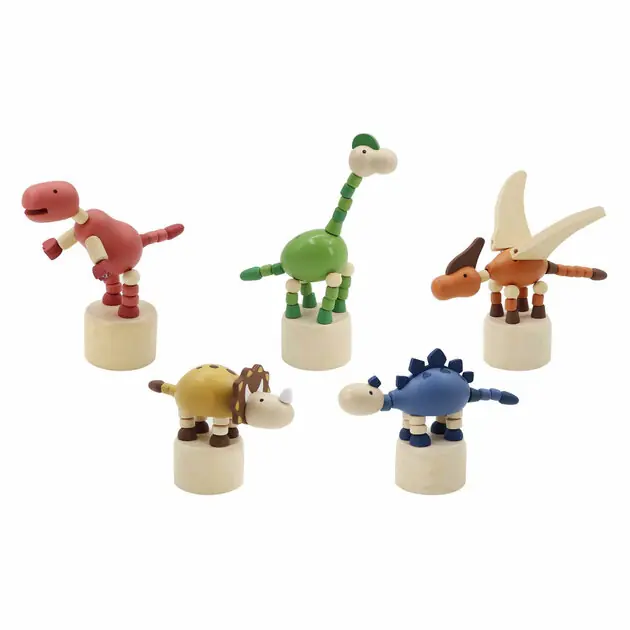 Nu Kopen Houten Drukpop Dinosaurus