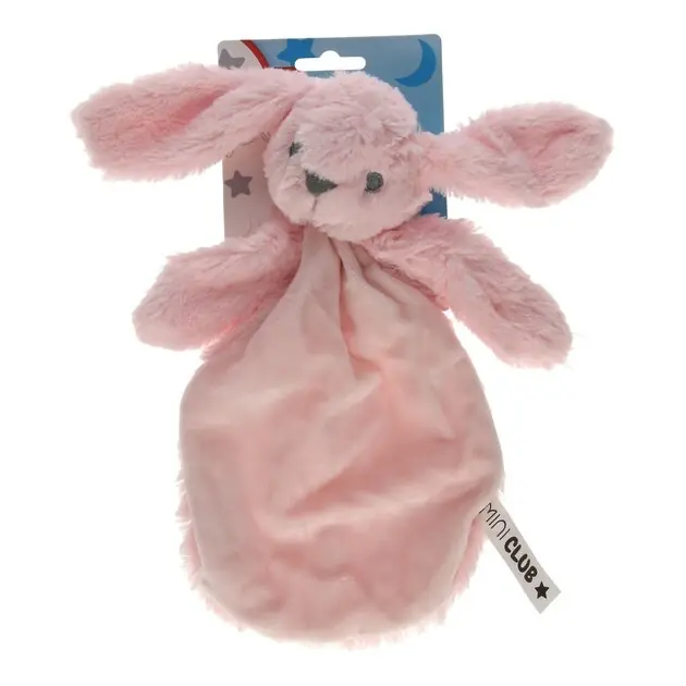 Tijdelijk Beschikbaar Mini Club Knuffeldoekje Konijn Pluche Roze, 27cm