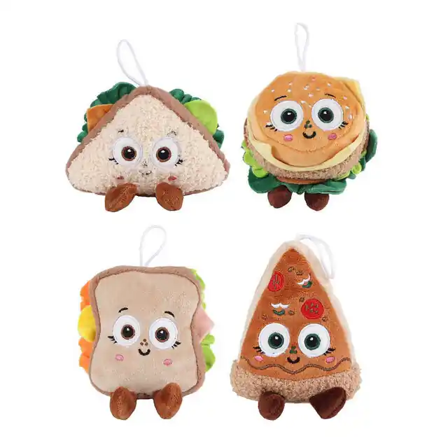 Fluffy Menu Food Pluchen Knuffeltje - 13cm Beperkt Aanbod