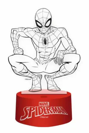 Merkproduct 3D Lamp met Afstandbediening Spiderman