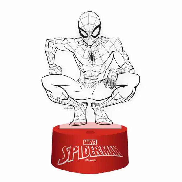 Merkproduct 3D Lamp met Afstandbediening Spiderman