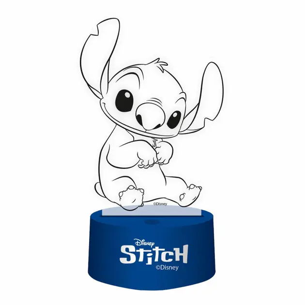 3D Lamp met Afstandbediening Stitch Direct Verzonden