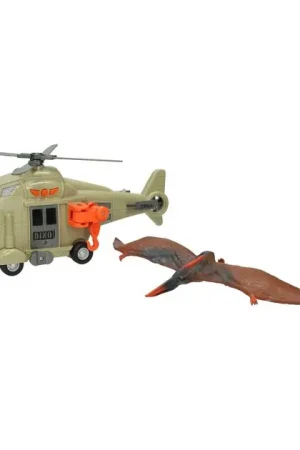 Helicopter met Dinosaurus - incl. Licht en Geluid Gratis Retour