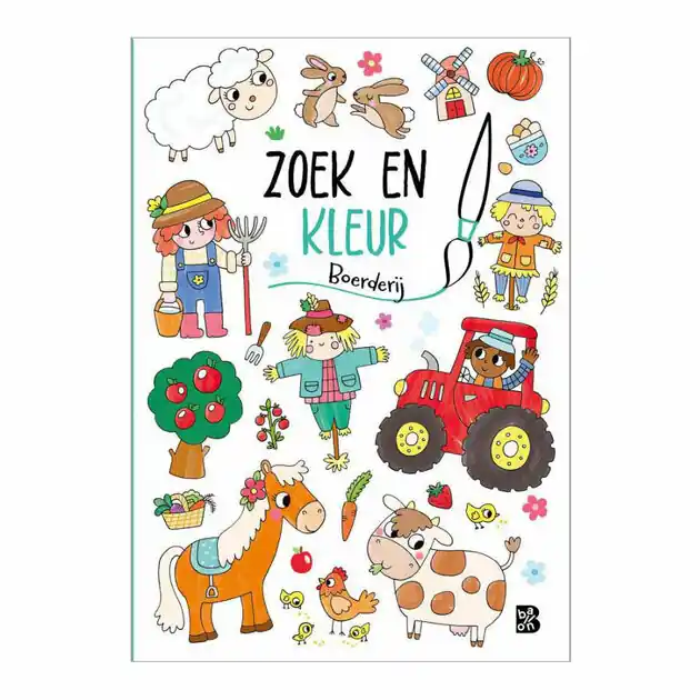 Alleen Vandaag Zoek en kleur - Boerderij