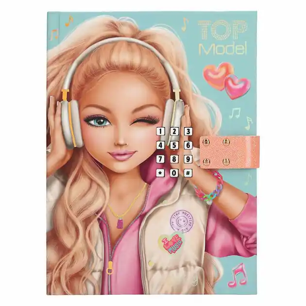 Bestseller TOPModel Dagboek met Code en Muziek Music