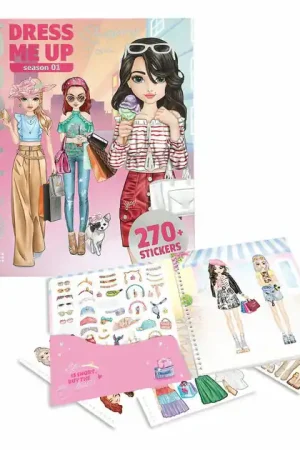 Beperkte Voorraad TOPModel Dress Me Up Stickerboek Shopping Tour