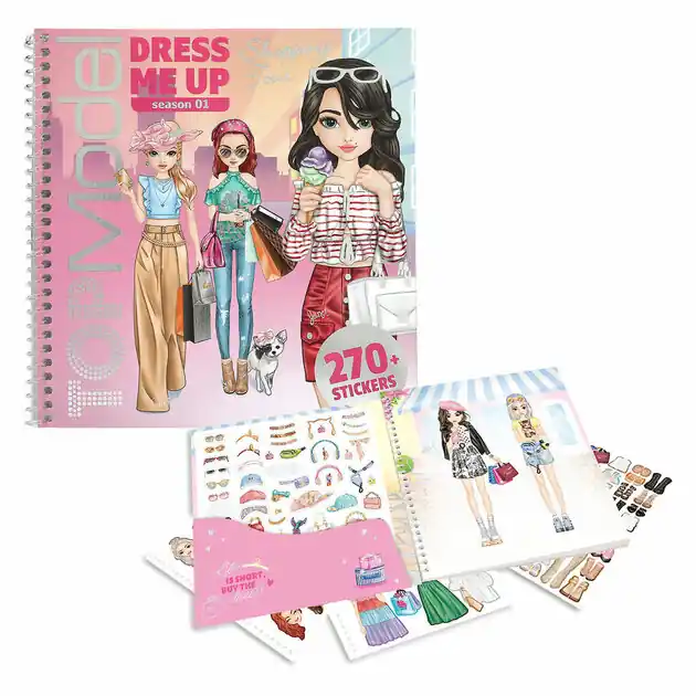 Beperkte Voorraad TOPModel Dress Me Up Stickerboek Shopping Tour
