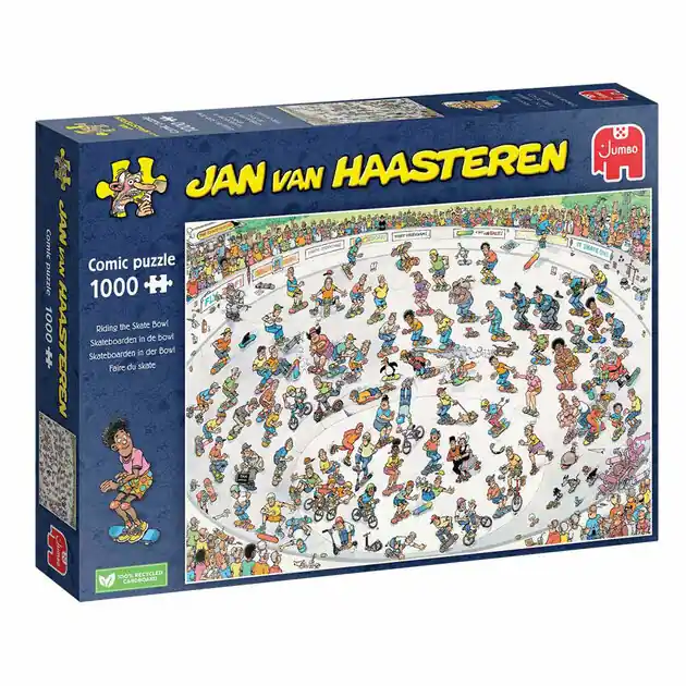 Betaalbaar Jan van Haasteren Legpuzzel - Skateboarden in de Bowl, 1000st.