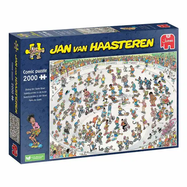 Jan van Haasteren Legpuzzel - Skateboarden in de Bowl, 2000st. Laatste Versie