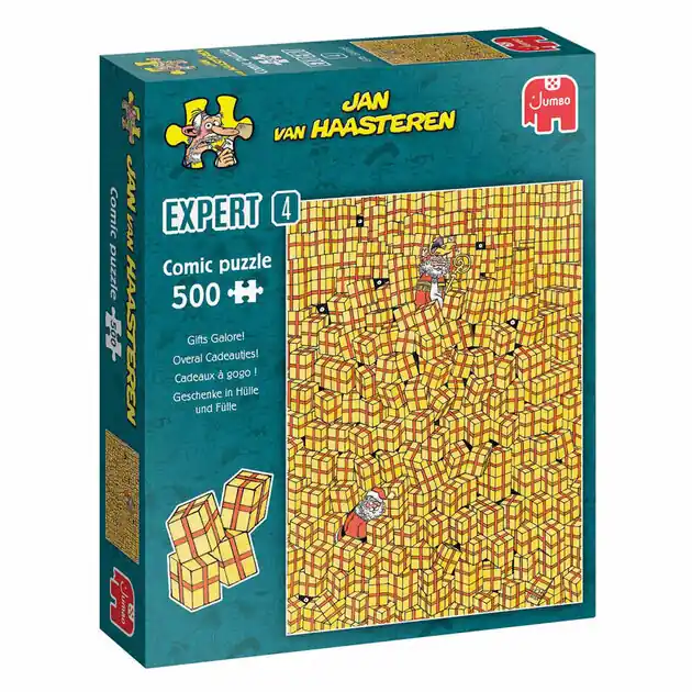 Jan van Haasteren Legpuzzel - Expert 4 Overal cadeautjes, 500st. Gereduceerde Prijs