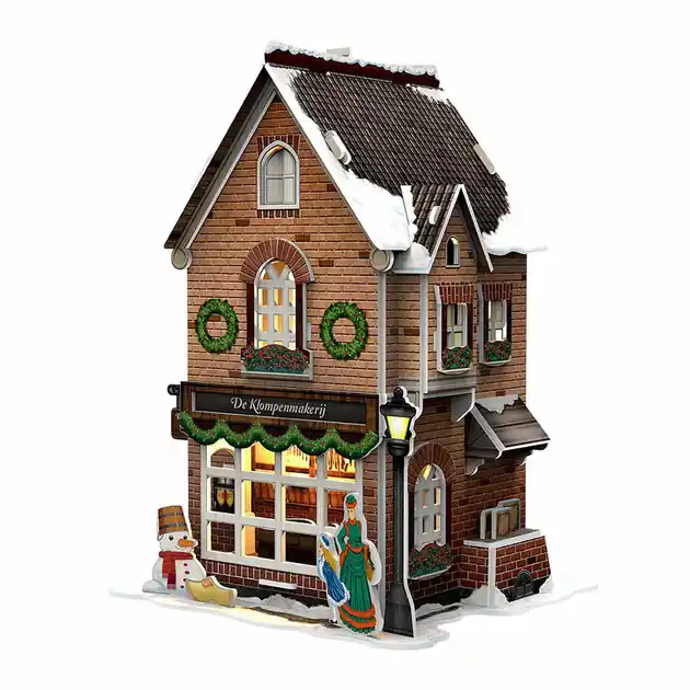 Cubic Fun 3D Puzzel Klompenmakerij met Led Verlichting Bestseller