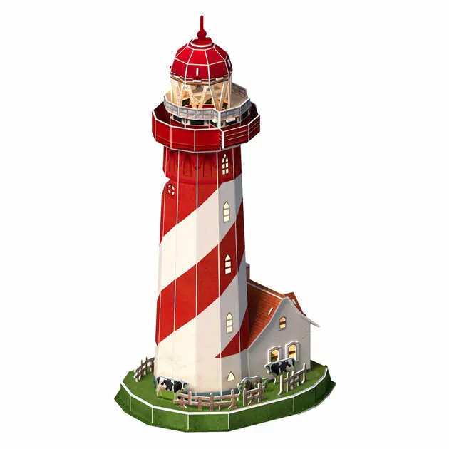 Alleen Vandaag Cubic Fun 3D Puzzel Vuurtoren LED, 51st.