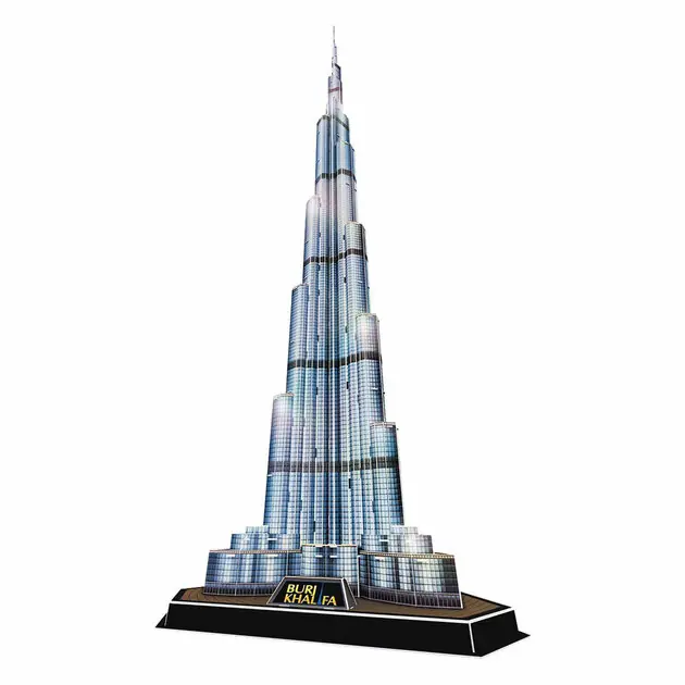 Exclusieve Aanbieding Cubic Fun 3D Puzzel Burj Khalifa met Led Verlichting