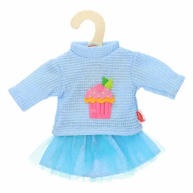 Tijdelijk Beschikbaar Poppen Pullover met Rok Blauw, 28-35 cm