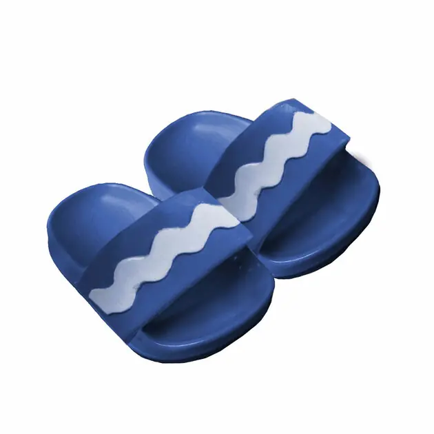 Premium Poppen Badslippers Blauw, 38-45 cm