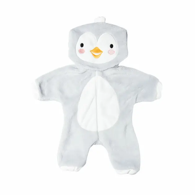Poppenoutfit Onesie Pinguin, 35-45 cm Fabrieksprijs