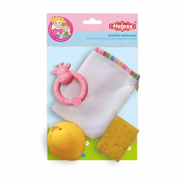 Poppen Washand met Accessoires, 4ldg. Betrouwbaar
