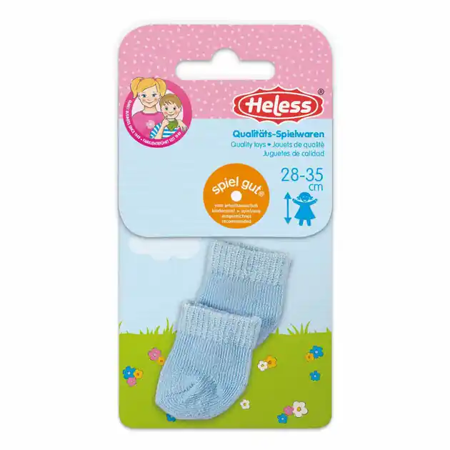 Poppensokken Blauw, 28-35 cm Dagaanbieding