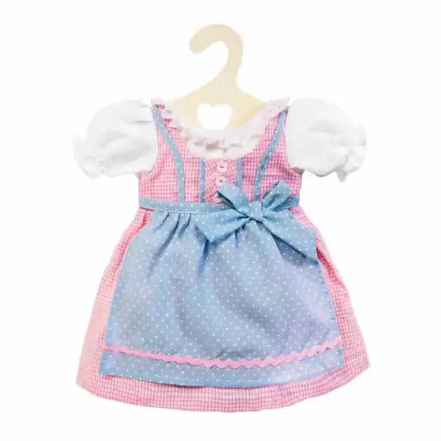 Poppenjurk Roze en Blauw, 28-33 cm Op = Op