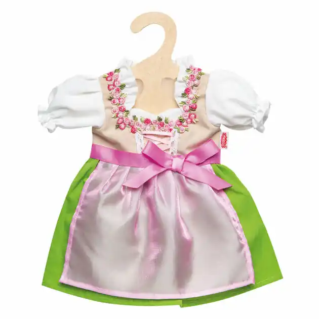 Exclusieve Aanbieding Poppenjurk Heidi, 28-35 cm