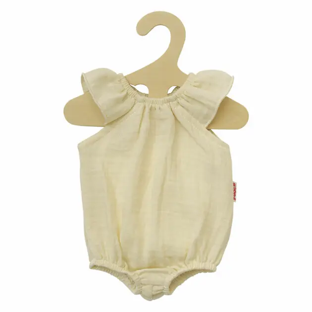 Poppenbody Geel met Ruches, 35-45 cm Seizoensaanbieding