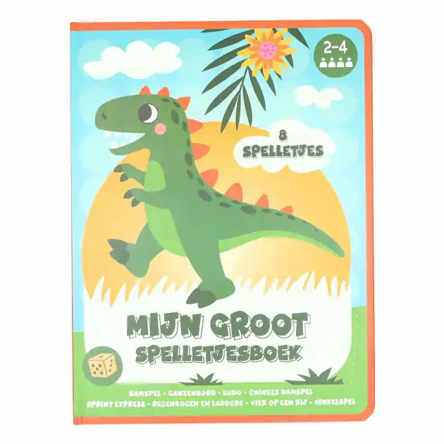 Hoge Kwaliteit Bordspellen Boek 8 Spellen Dinosaurus - 3jr.