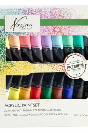 Acrylverf Primaire en Pastelkleuren, 18 x 36 ml Fabrieksprijs