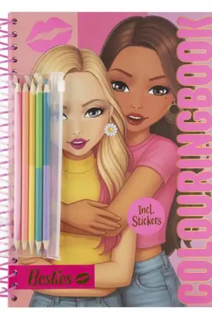 Besties Kleurboek Neon A4 met Kleurpotloden Rechtstreeks Van De Fabrikant