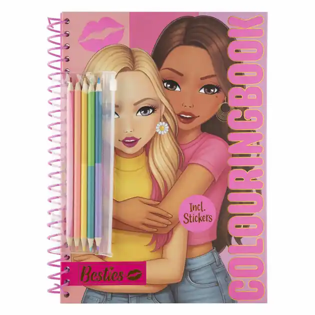 Besties Kleurboek Neon A4 met Kleurpotloden Rechtstreeks Van De Fabrikant