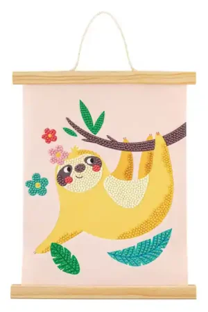 Voordeelprijs Diamond Painting Wandhanger Fluweel - Luiaard