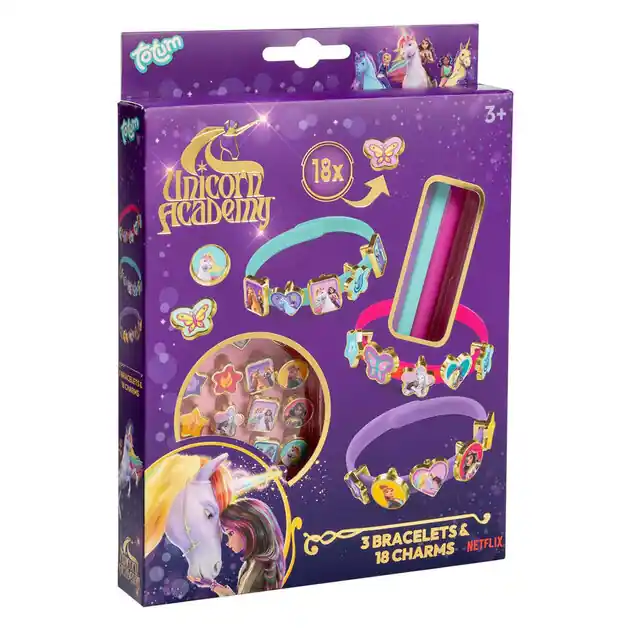 Alleen Vandaag Totum Unicorn Academy 3 Armbanden & 18 Bedels