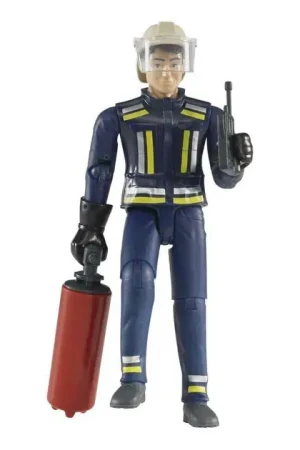 Bruder Bworld Brandweerman met Toebehoren 1:16 Nieuw