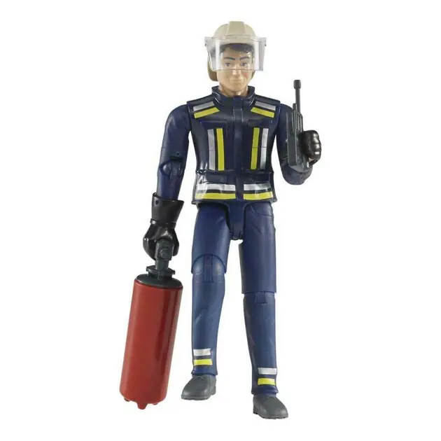 Bruder Bworld Brandweerman met Toebehoren 1:16 Nieuw