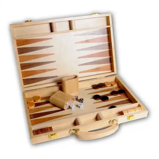 Backgammon 15 Hout Ingelegd Alleen Vandaag